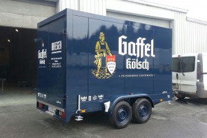 Изотермический фургон для магазина напитков Брезген в Бад  Мюнстерайфеле